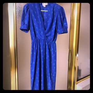 1980 Vintage Teal Dress - Petite’s by Maggie